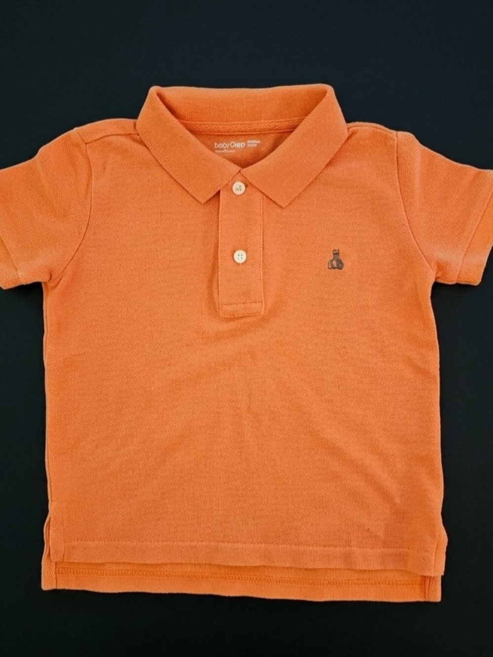 BabyGap Toddler Boy Orange Pique Polo Shirt Size 2T VGUC
